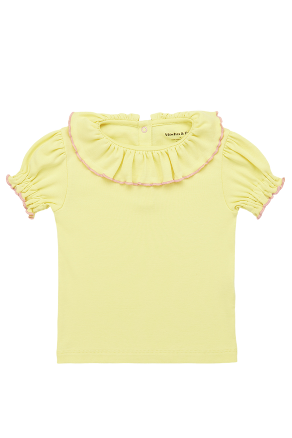 Balloon Sleeve Paloma Tee - Vintage Yellow