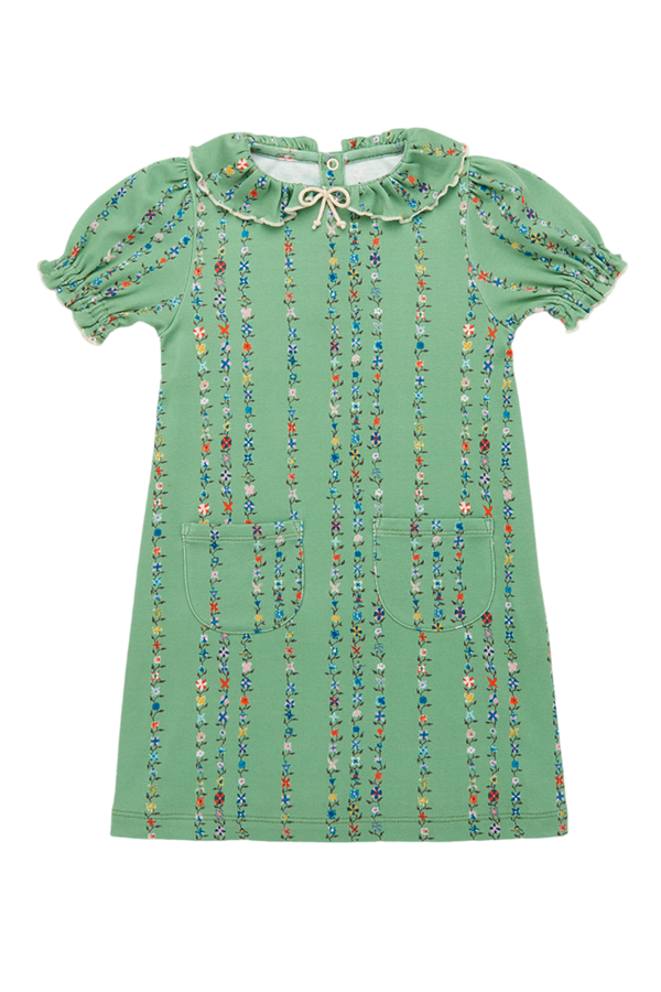Balloon Sleeve Pattie Dress - Jadeite Little Botanica