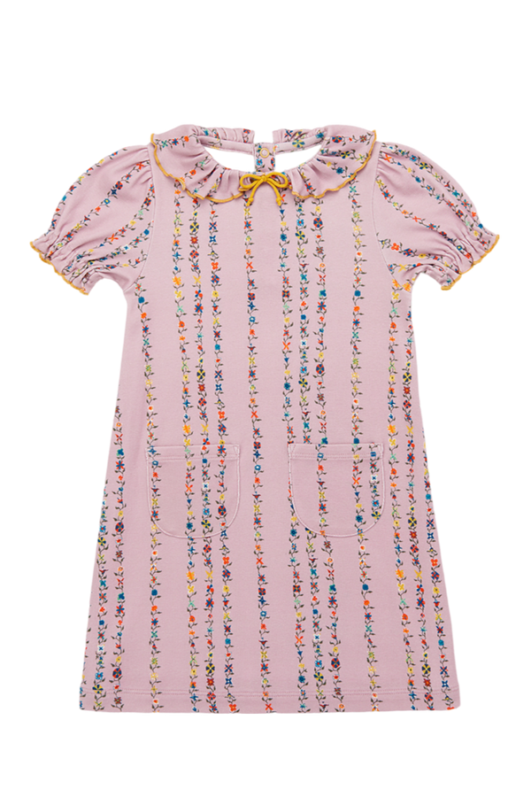 Balloon Sleeve Pattie Dress - Plum Petal Little Botanica