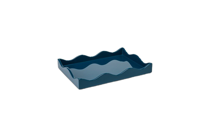 Rita Konig Belles Rives Lacquer Tray - Marine Blue