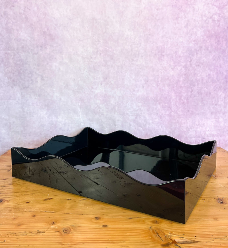 Rita Konig Belles Rives Lacquer Tray - Black