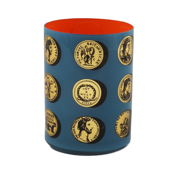Brush Pot - ROMAN COINS BLUE