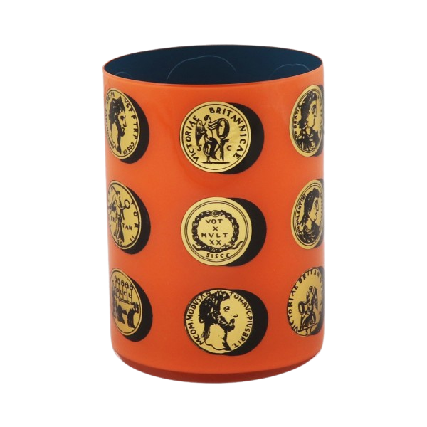 Brush Pot - ROMAN COINS ORANGE