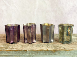 Bright Star Votive Holder - (Mixed Purple/Silver) Large