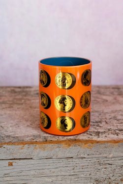 Brush Pot - ROMAN COINS ORANGE