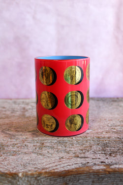 Brush Pot - ROMAN COINS RED