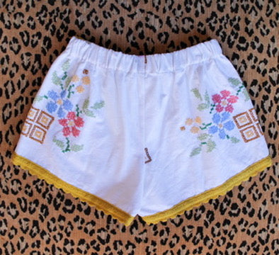 Embroidered Italian Dolphin Shorts - One of a Kind