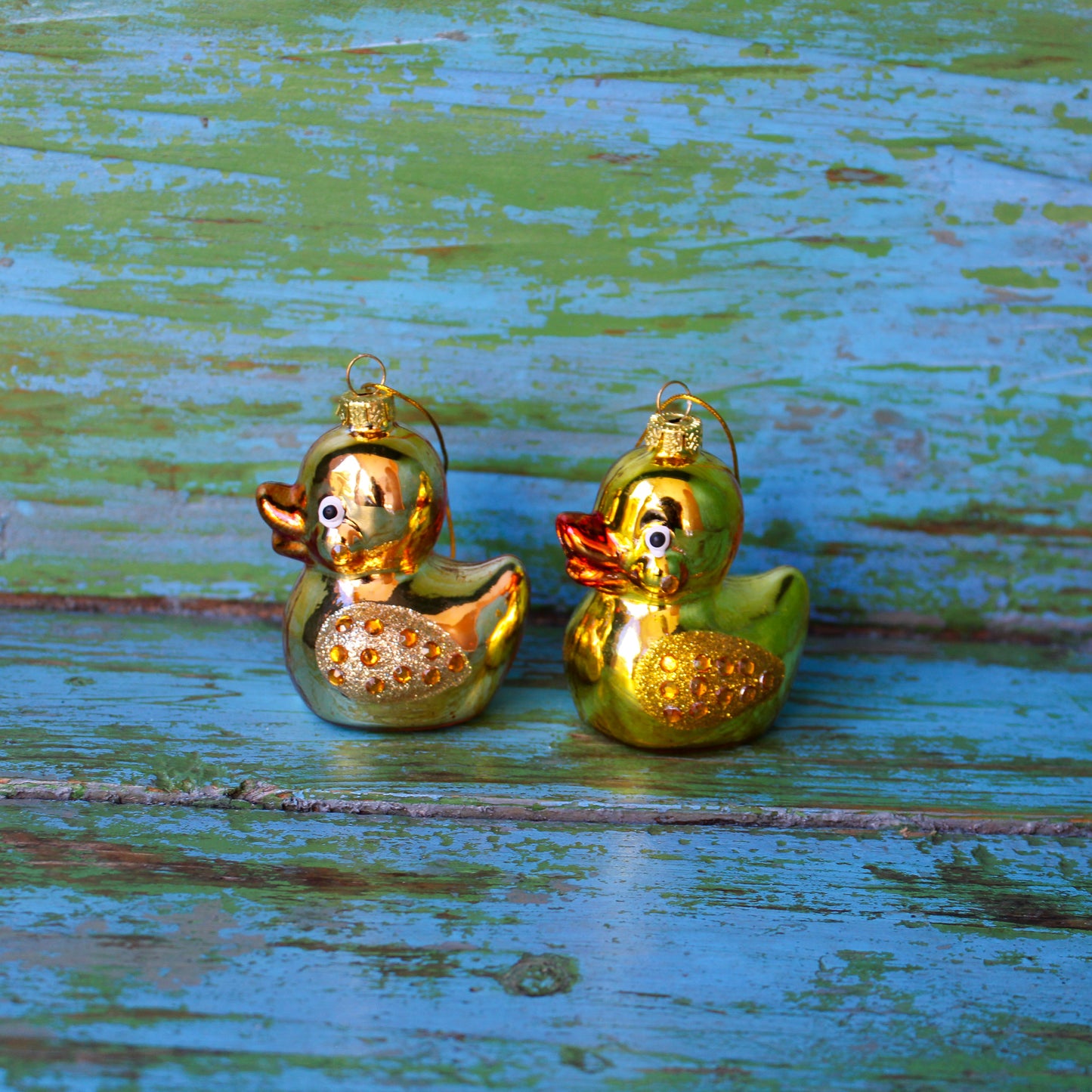 Rhinestone Rubber Ducky Ornament