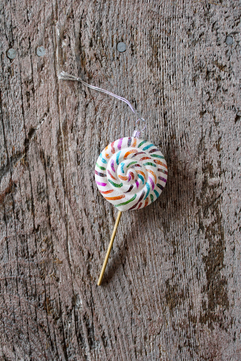 Rainbow Lollipop Ornament