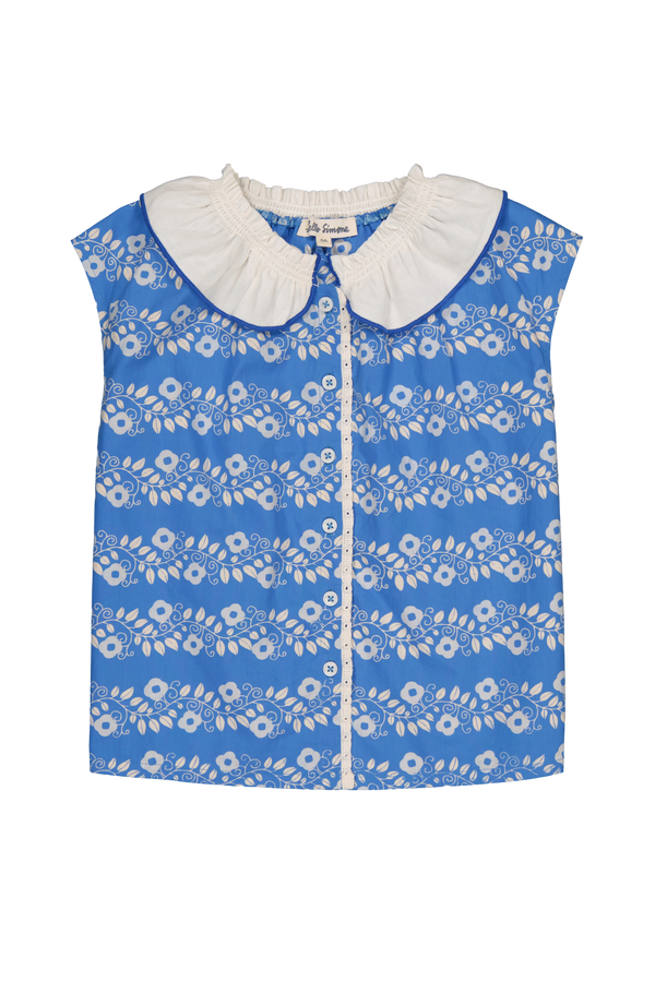 Camille Blouse - Farandole Blue