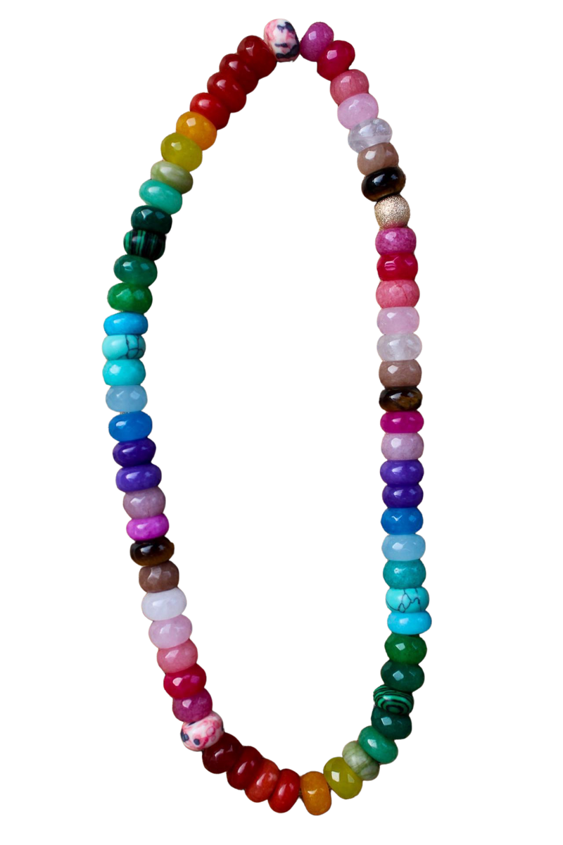 Cardoon Rainbow Necklace