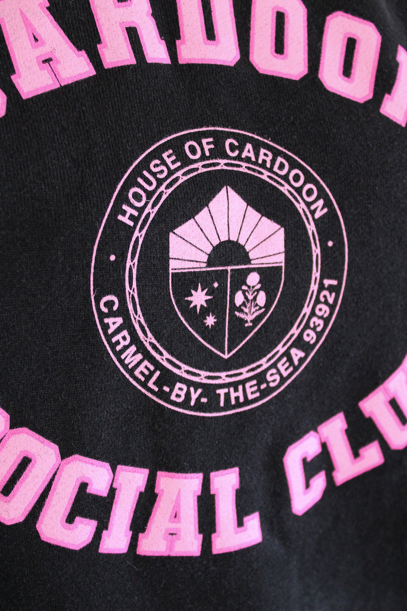 Cardoon Social Club Sweatshirt - Black/Pink