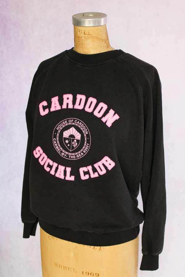 Cardoon Social Club Sweatshirt - Black/Pink