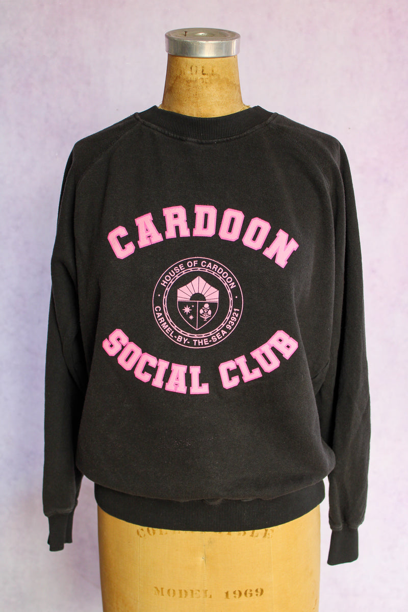 Cardoon Social Club Sweatshirt - Black/Pink
