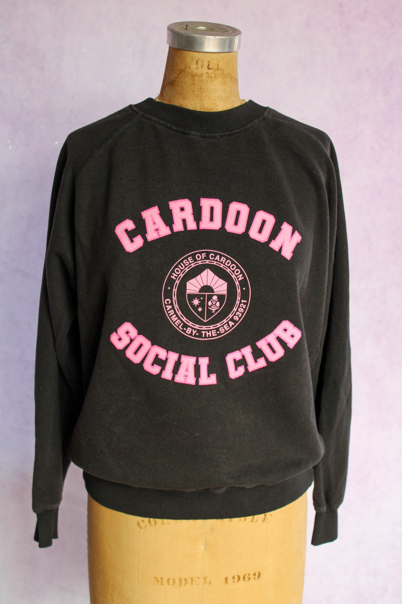 Cardoon Social Club Sweatshirt - Black/Pink
