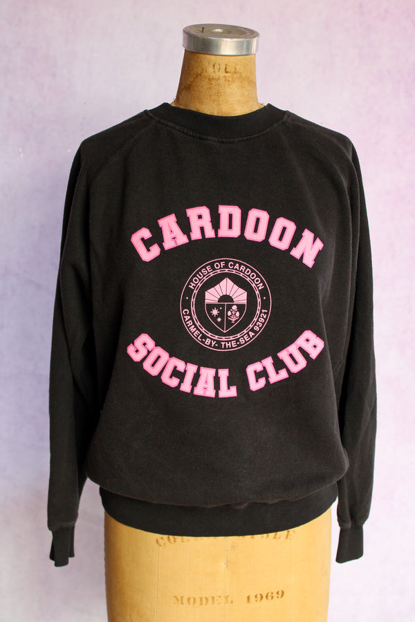 Cardoon Social Club Sweatshirt - Black/Pink
