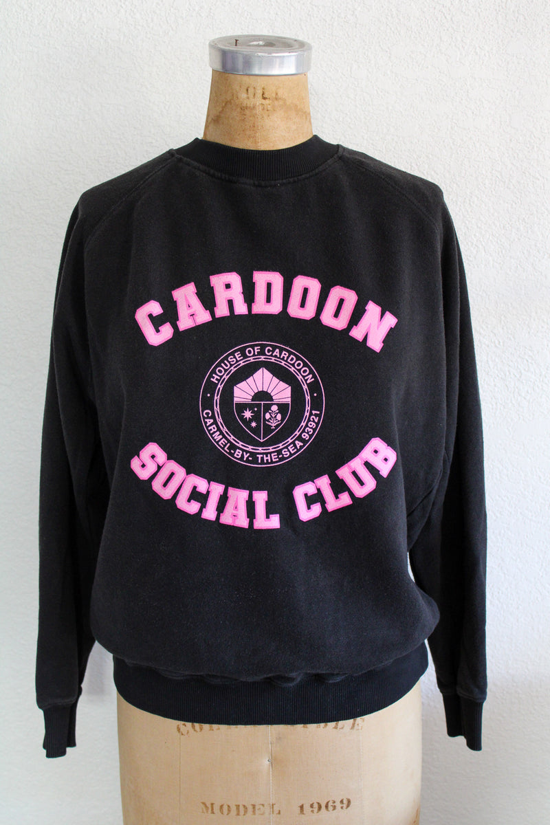 Cardoon Social Club Sweatshirt - Black/Pink