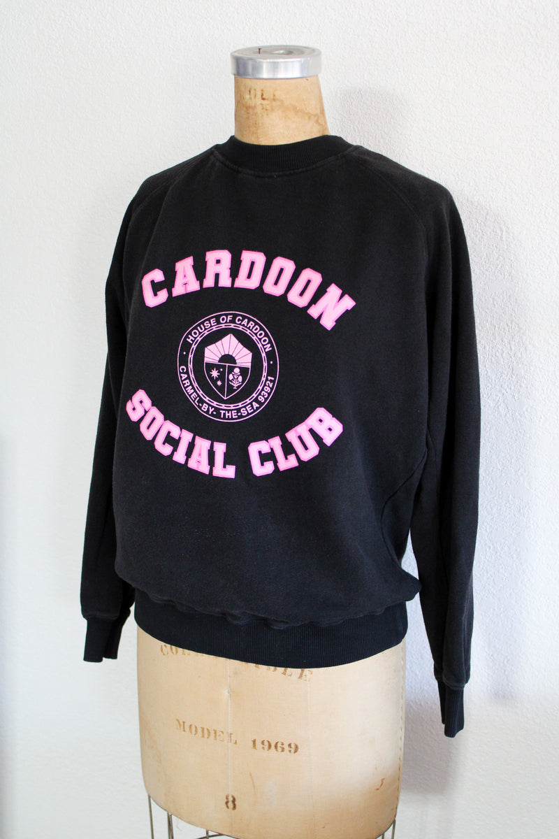 Cardoon Social Club Sweatshirt - Black/Pink
