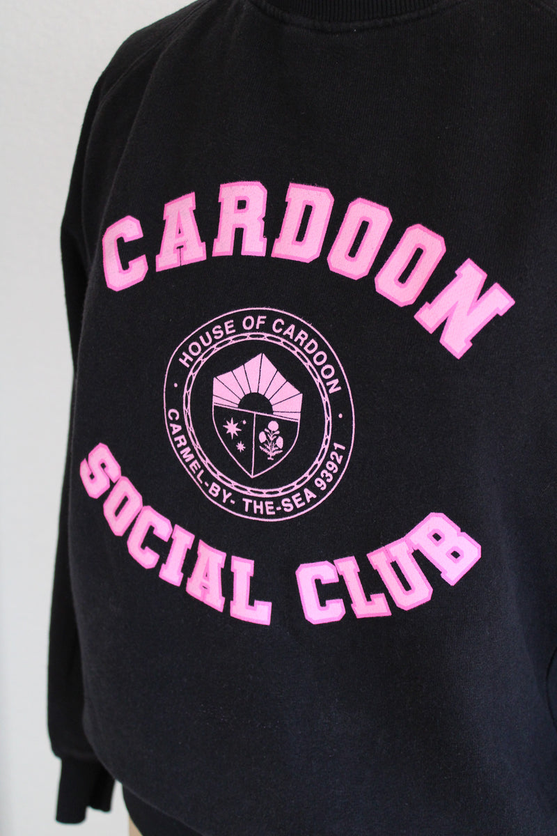 Cardoon Social Club Sweatshirt - Black/Pink