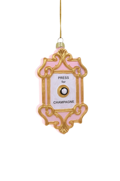 Champagne Button Ornament