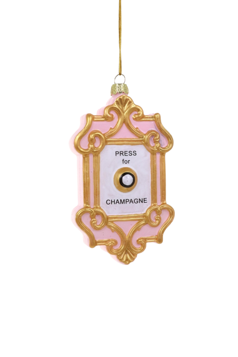 Champagne Button Ornament