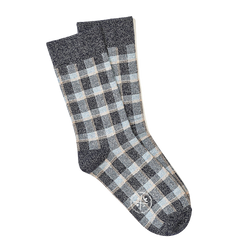 Checker Shimmer Socks - Blue