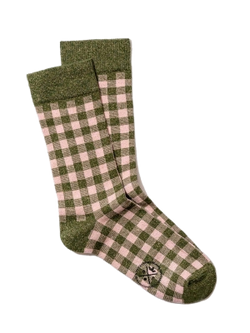 Checker Shimmer Socks