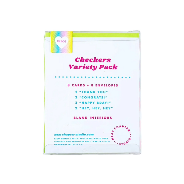 Checkers Greeting Card Variety Pack