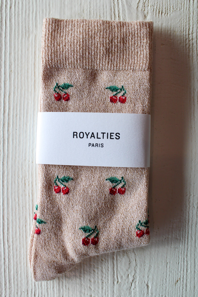 Cherry Pattern Socks