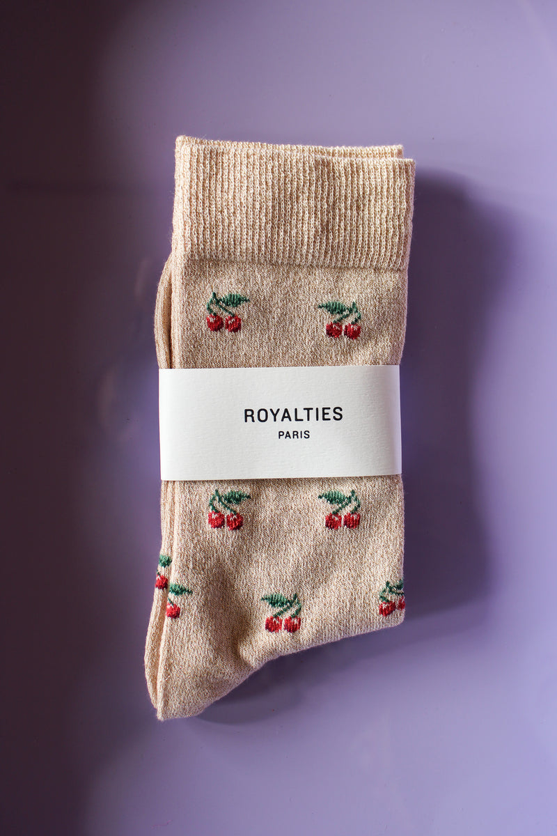 Cherry Pattern Socks