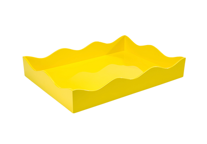 Rita Konig Belles Rives Lacquer Tray - Citron Yellow