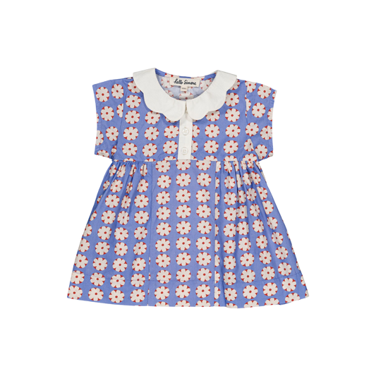 Clara Baby Dress - Pomponette Blue