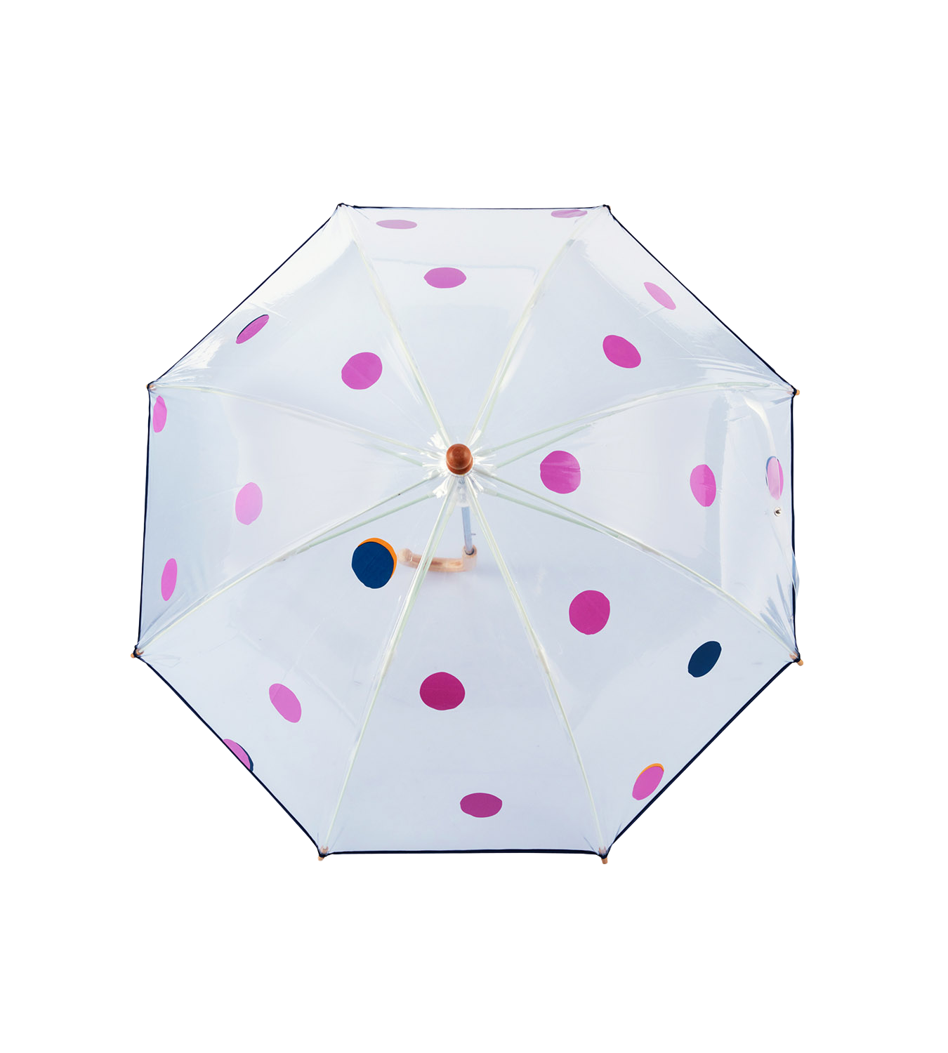 Clear Dome Umbrella - Polka Dots