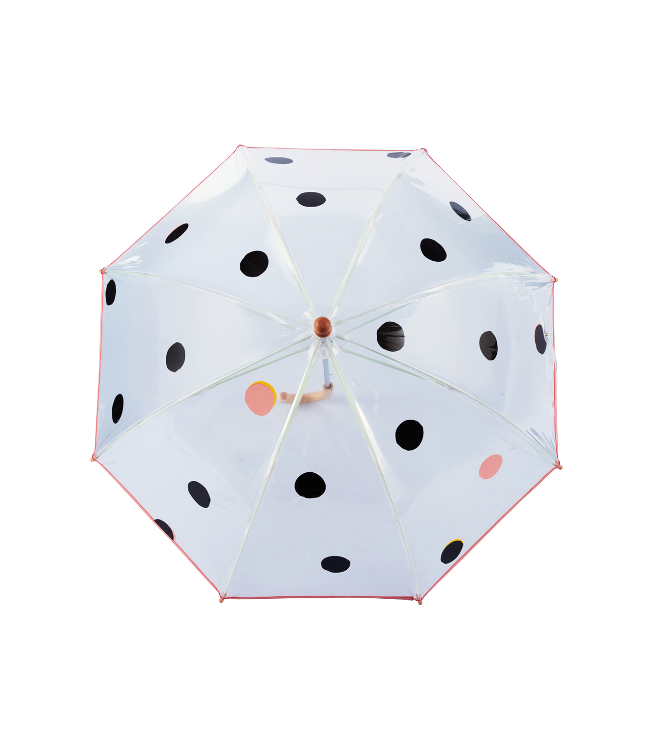 Clear Dome Umbrella - Polka Dots