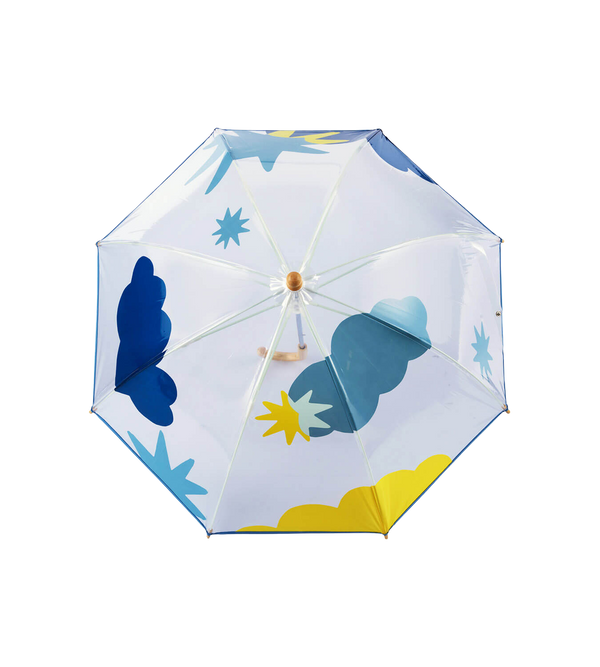 Clear Dome Umbrella - Clouds & Stars