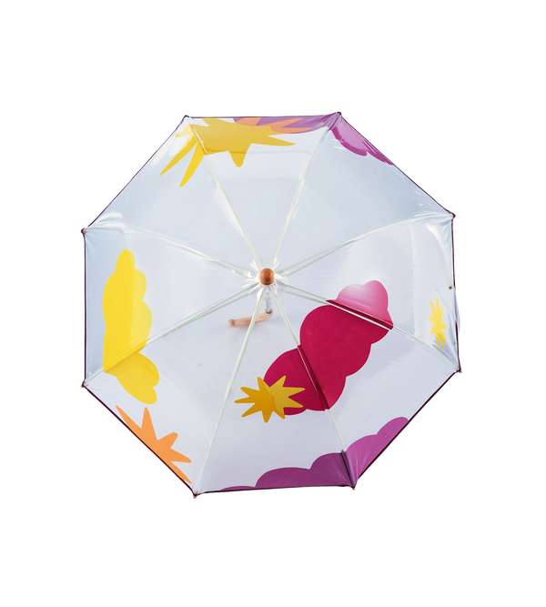 Clear Dome Umbrella - Clouds & Stars