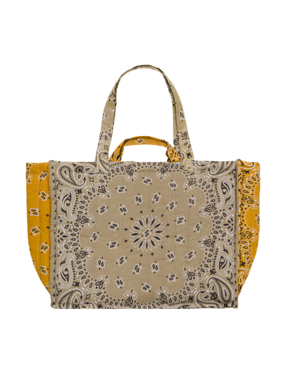 Cabas Quilted Tote Bag - Mushroom
