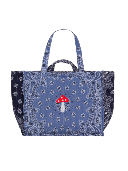 Cabas Quilted Tote Bag - Mushroom