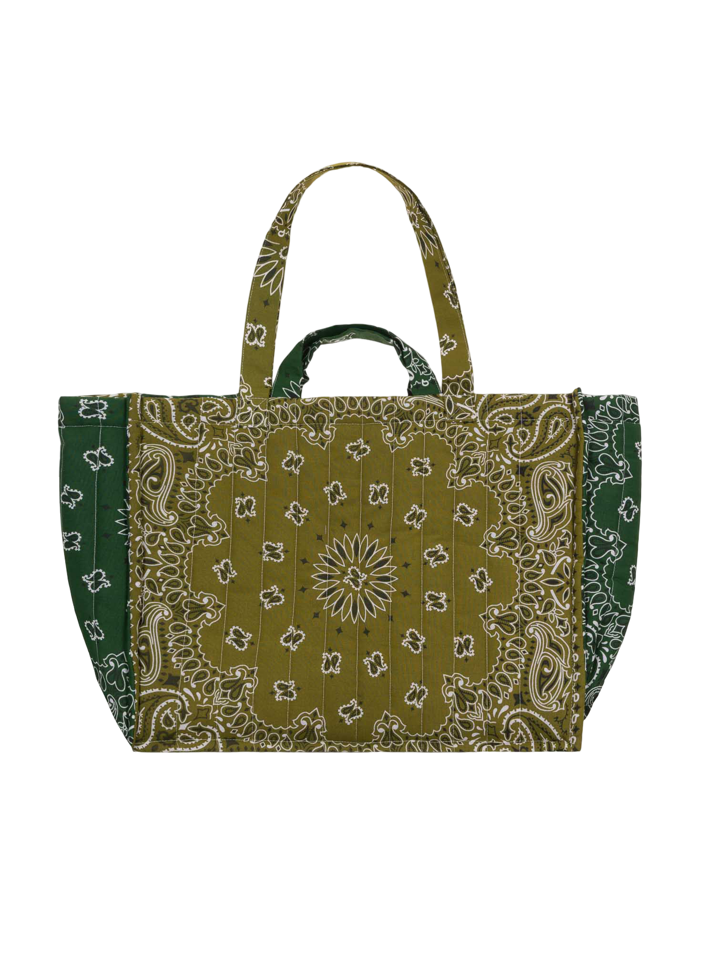 Cabas Quilted Tote Bag - Clover