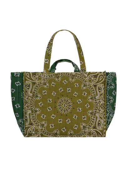 Cabas Quilted Tote Bag - Clover