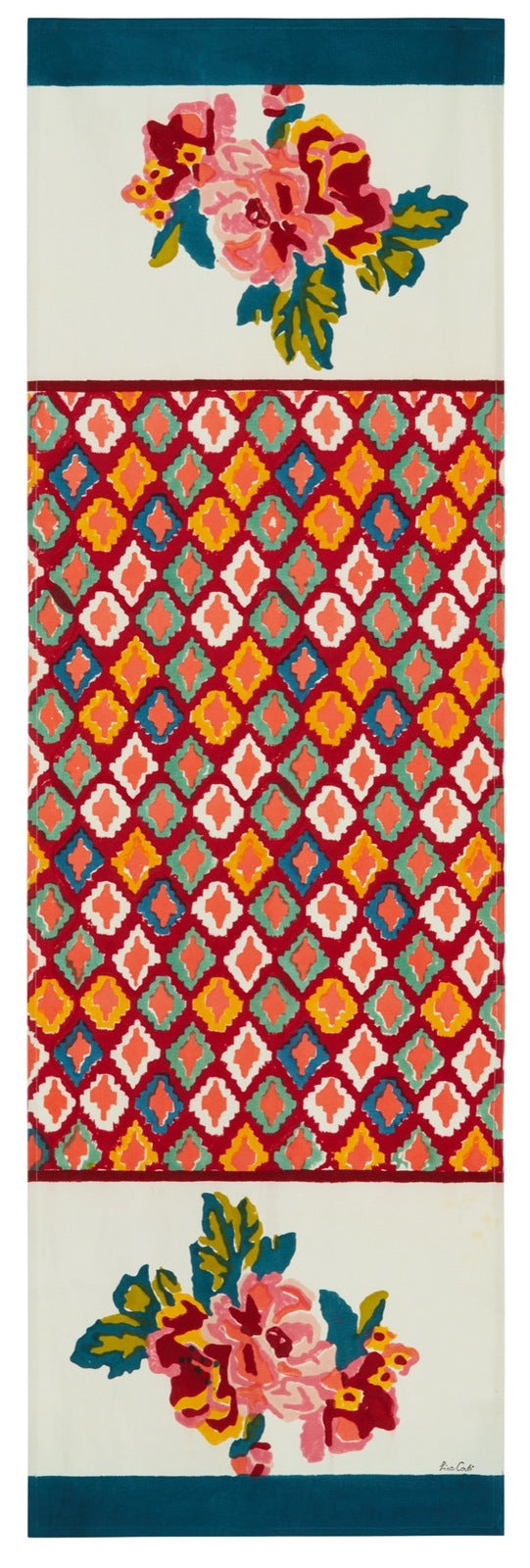 Cotton Runner - Lisa Bouquet Cream