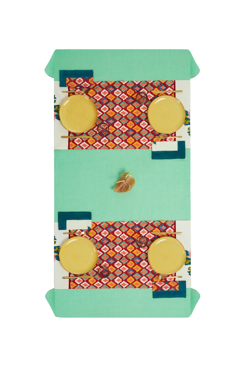 Cotton Runner - Lisa Bouquet Cream