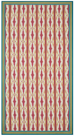 Cotton Tablecloth - Flame Aubergine Gold