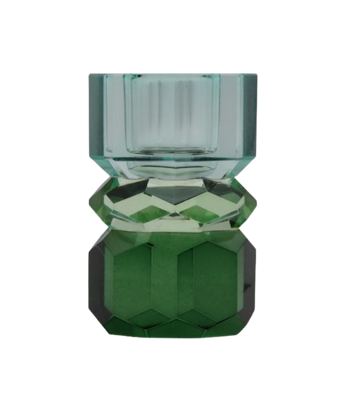 Ombre Stacked Crystal Candleholder