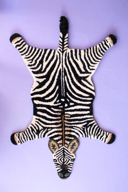 Stripey Zebra Rug