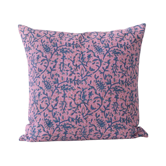 Block Print Pillow - Purple
