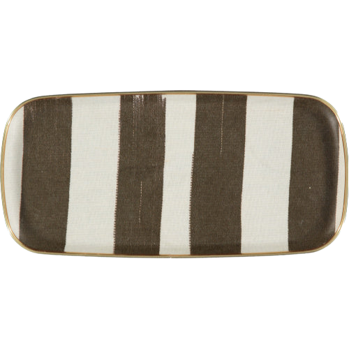 Printed Oblong Tray - Sierra Bay Stripe