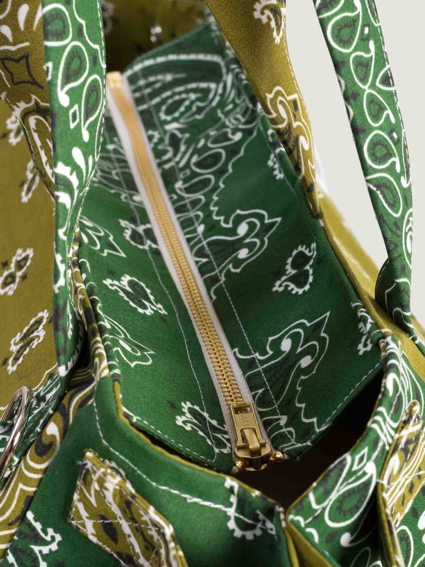 Trapeze Quilted Colorblock Tote Bag