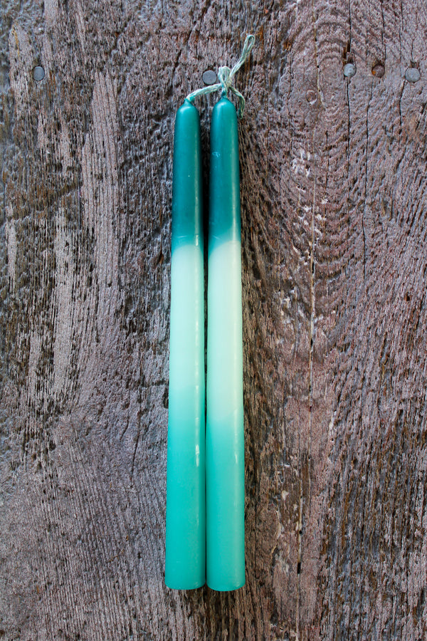 Dip Dyed Ombre Candles Set of 2