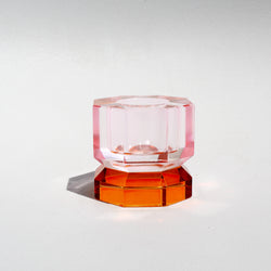 Double Hexagon Crystal Candleholder